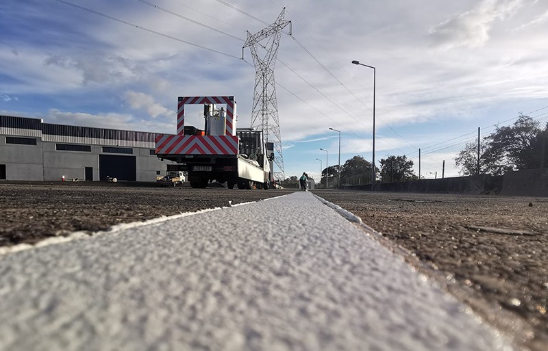 Marcações estacionamento Intermarché - Porto de Mós