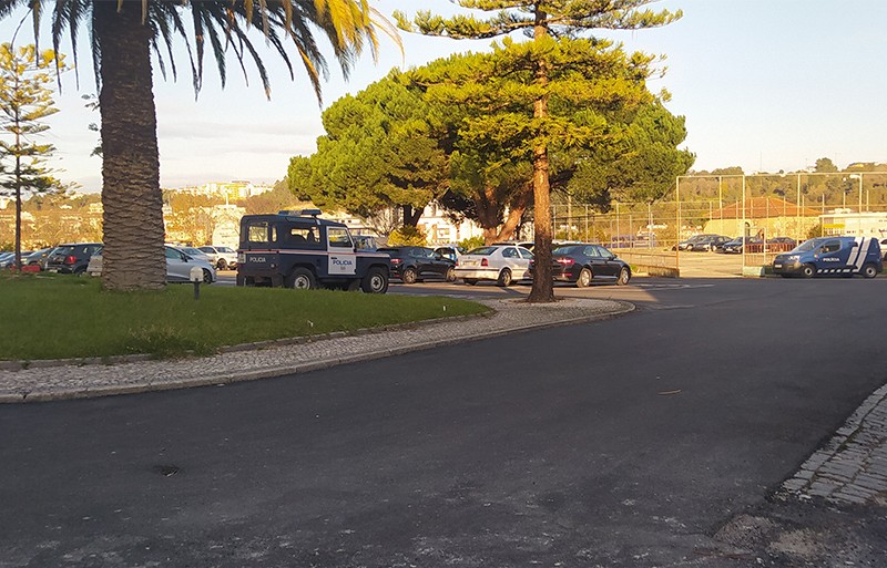 Pavimentação de estacionamento - PSP Leiria
