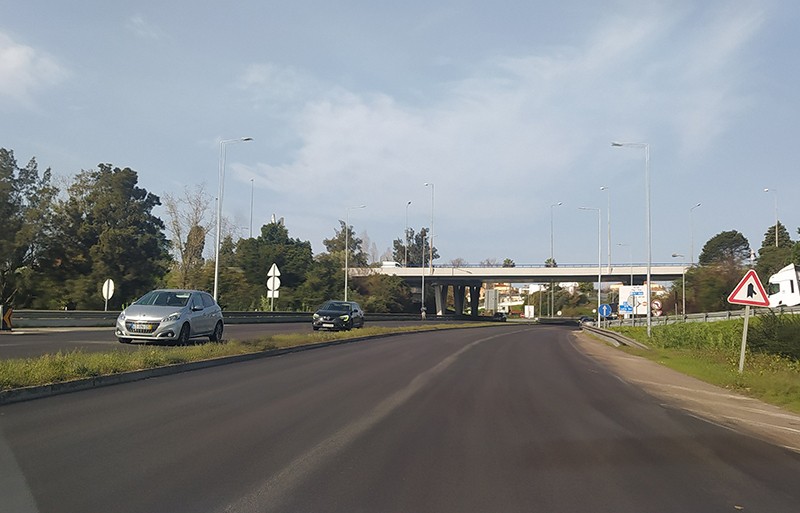 repavimentação na EN109, Leiria