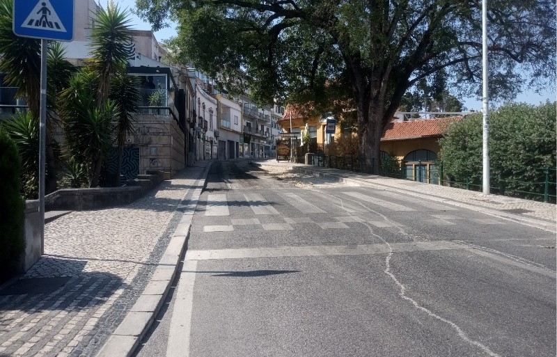 Pavimentação da via – Rua Machado dos Santos, Leiria